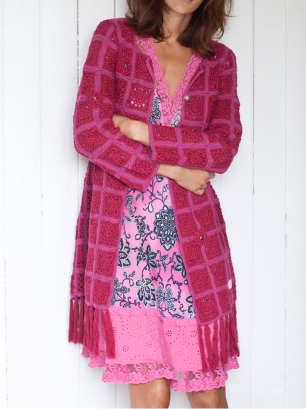 Odd Molly crochet granny square cardigan